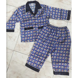 (Ảnh thật) Pijama phi bóng dài tay cho bé