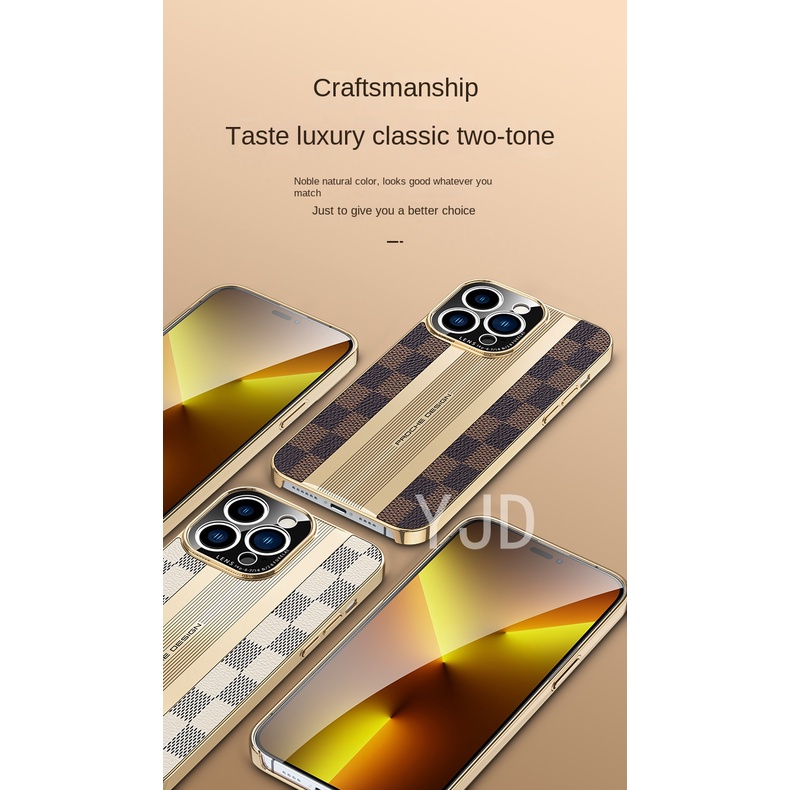 Ốp Điện Thoại Mặt Da Chống Sốc Cao Cấp Cho Iphone 14 Plus 14 Pro Max