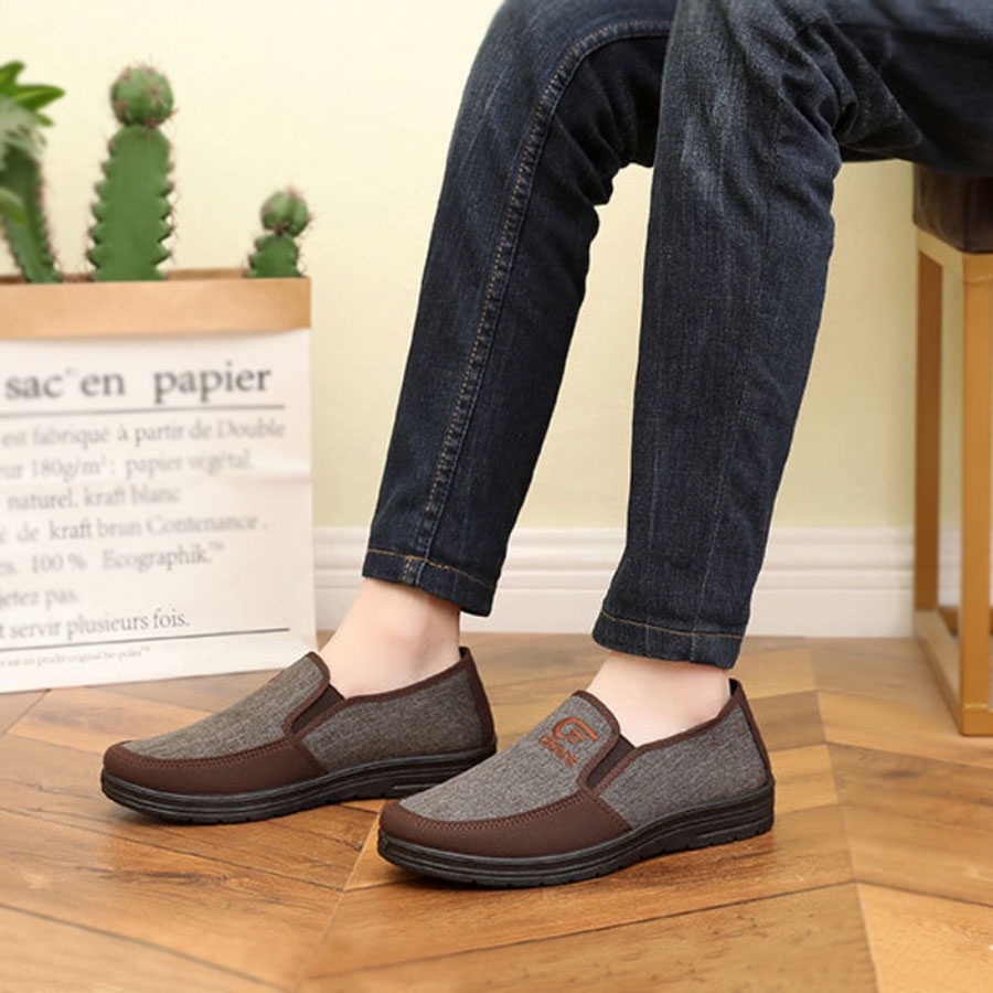 Giày Vải Lười Graoe Cao Cấp, Mẫu Giày Lười Vải Nam Sợi Dệt Thoáng Khí, Êm Chân Năng Động Phong Cách ( BN0062)