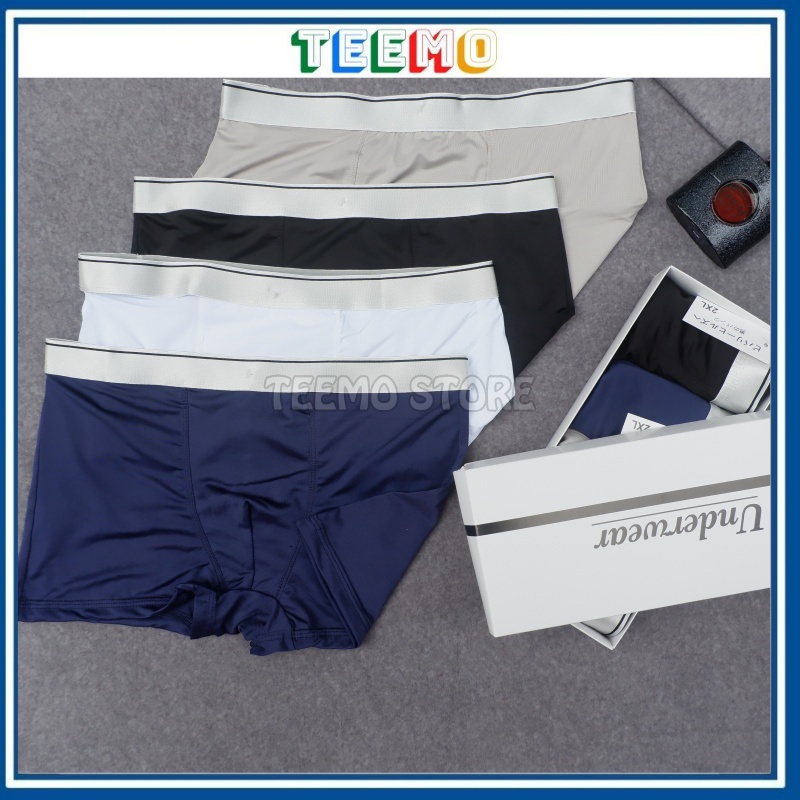 Quần Lót Nam Boxer thun lạnh cao cấp, Quần Sịp Đùi Nam Co Dãn 4 Chiều Kháng Khuẩn Chất Đẹp | Teemo