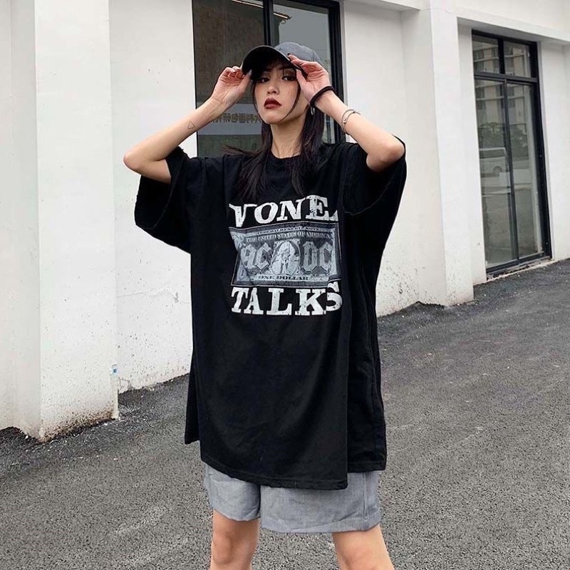 Áo Thun Tay Lỡ 100% Cotton Nam Nữ Form Rộng Unisex Ulzzang