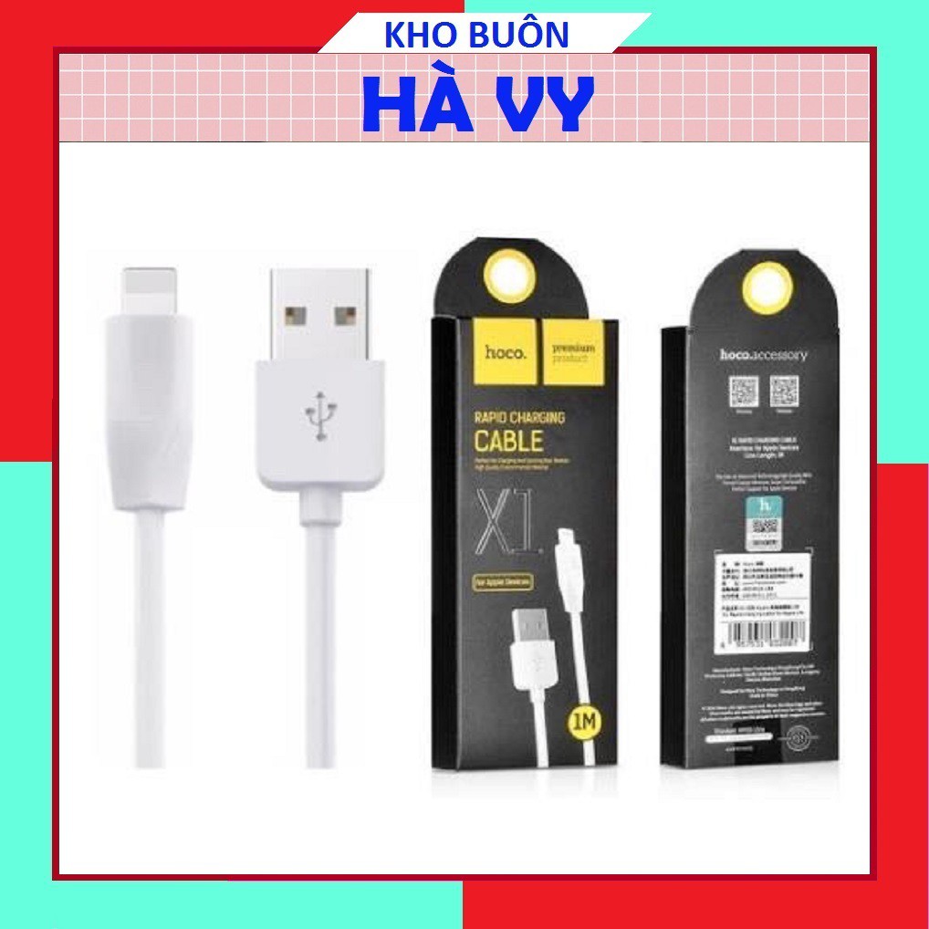 [Bảo hành 2 Năm]Cáp sạc IPtablet táo Hoco X1 ✓ Dài 1M ✓