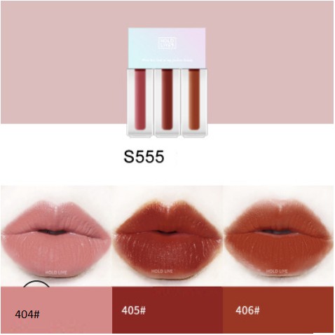 [Hoàn xu 50%] HOLD LIVE - SET 3 SON KEM TRICOLOR FOG MATTE LIP