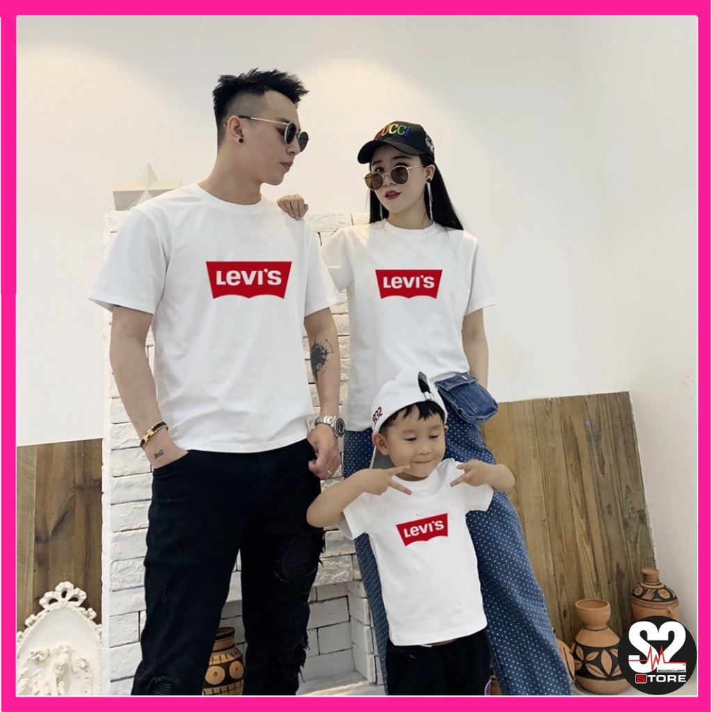 Áo Levis cộc tay basic nam nữ cao cấp 100% coton