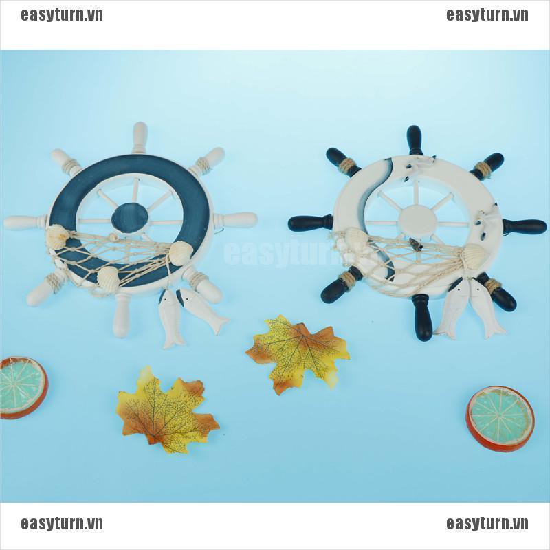 Mô hình bánh lái tàu Địa Trung Hải treo tường trang trí