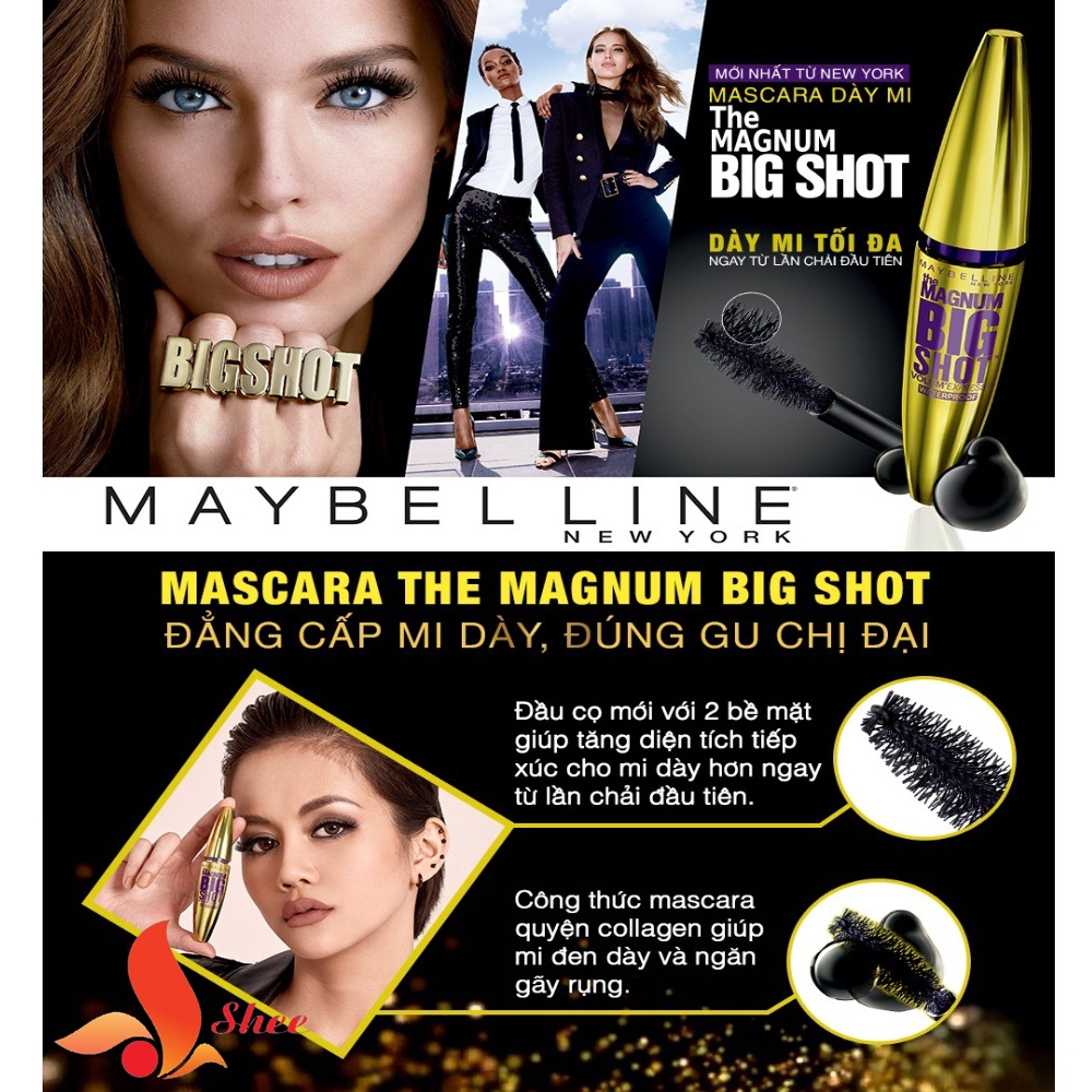 [Siêu Giảm Giá] - Mascara Dày Mi Cực Đại Maybelline New York Magnum Bigshot