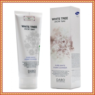 Sữa rửa mặt trắng da có hạt massage dabo white tree snow flake 150ml