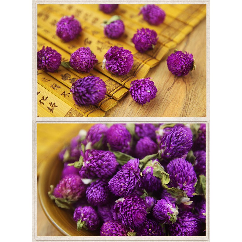 Trà Hoa Cúc Bách Nhật Tím Sấy Khô Loại Đẹp-100G
