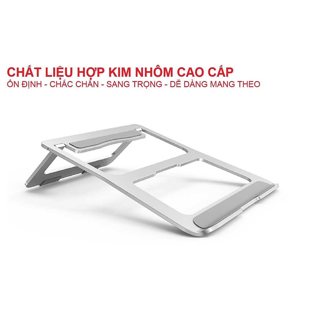 Giá Đỡ Dành Cho Laptop Macbook Để Bàn Có Thể Gấp Gọn. Chất Liệu Hợp Kim Nhôm Cao Cấp