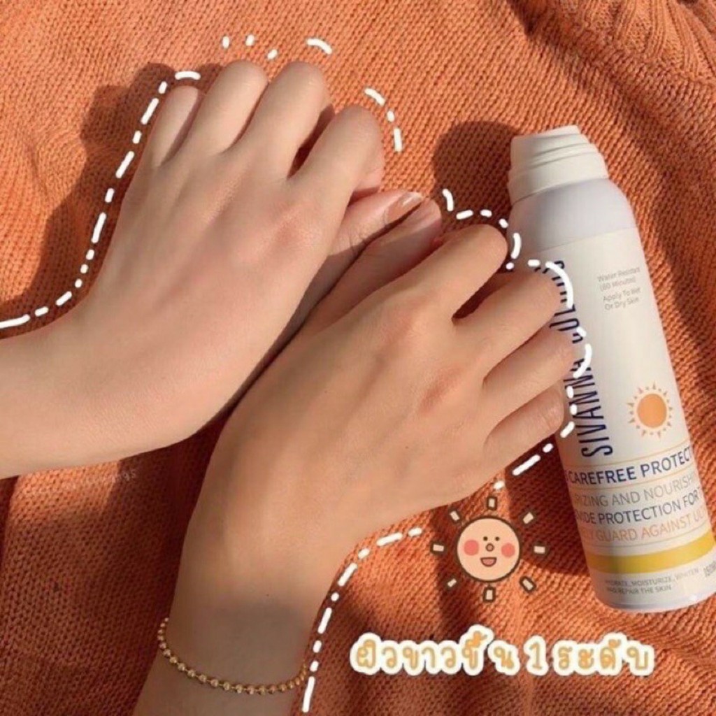 Xịt Chống Nắng Trang Điểm Toàn Thân Sivanna Colors Thái Lan 2 In 1 Makeup Body 150mL | BigBuy360 - bigbuy360.vn