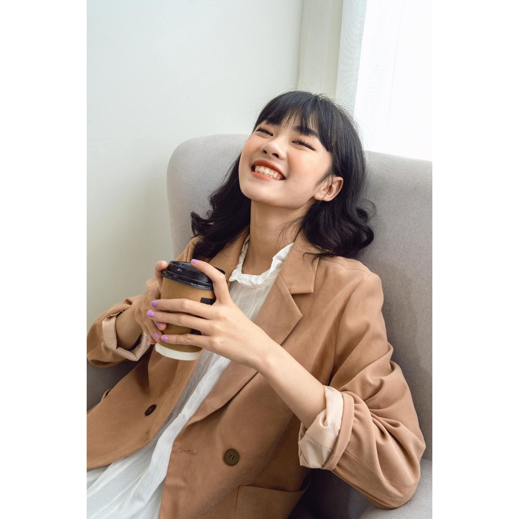 Áo khoác blazer trơn basic LEN clothing 4 màu 8137