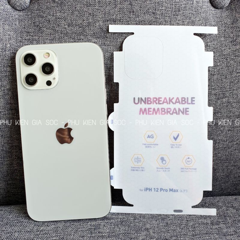 Miếng Dán Dẻo PPF Nhám Chống Bám Vân Tay Mặt Sau Full Viền Iphone ❤ FREESHIP ❤ Loại Tốt1