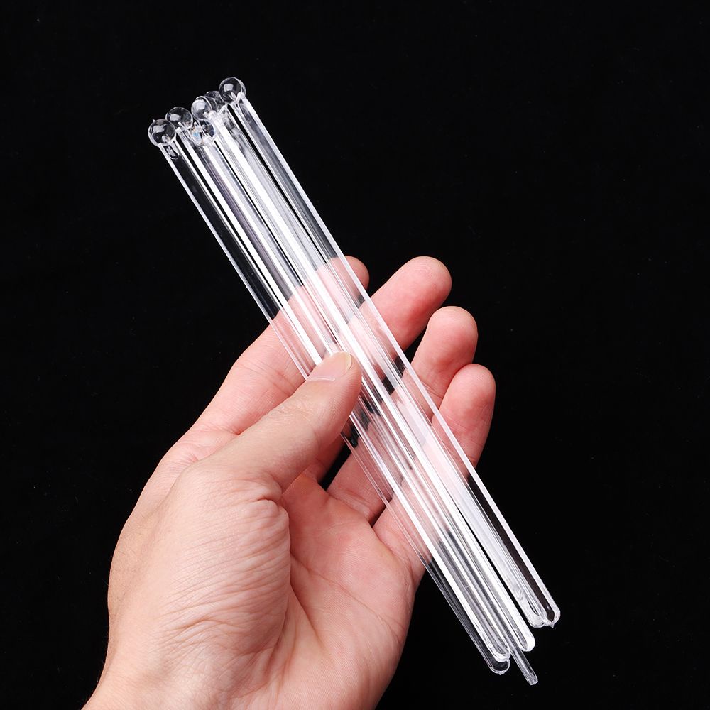 Set 100 que nhựa trong suốt để khuấy cà phê/ làm đồ thủ công