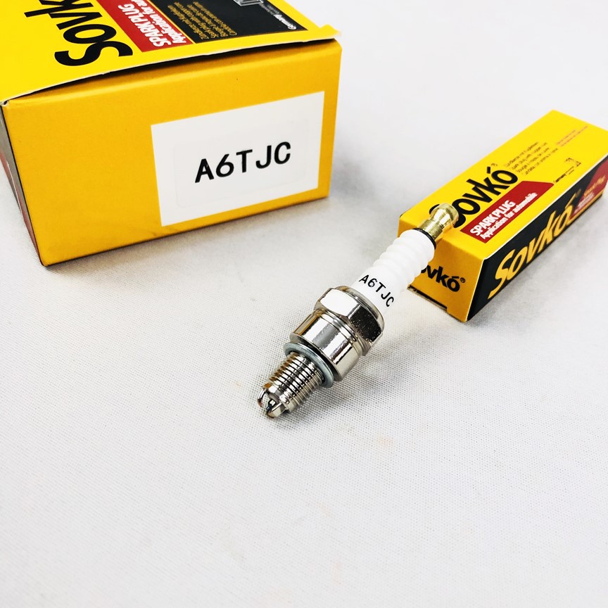 Bugi 3 chấu chân ngắn, chân dài Sovko Spark Plug A6TJC B6TJC lắp cho xe Dream Wave Sirius Greennetworks