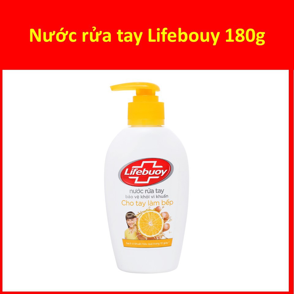 Nước rửa tay Lifebuoy NRT Hương chanh 180g