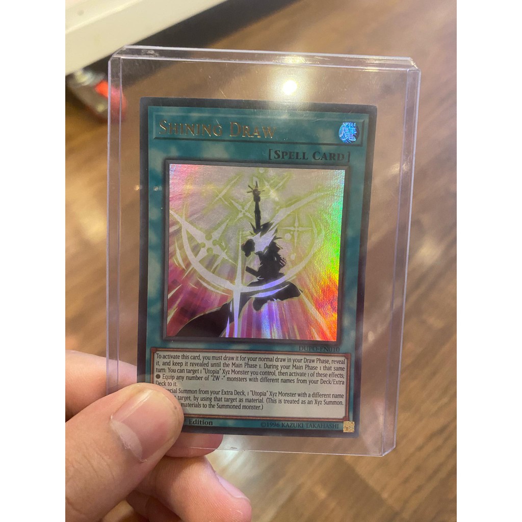 Lá bài thẻ bài Yugioh Shining Draw – Ultra Rare - Tặng bọc bài nhựa bảo quản