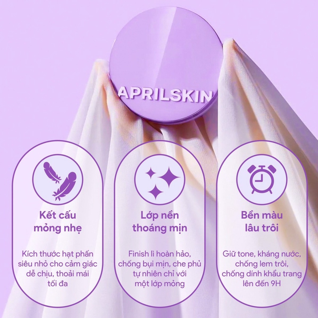 Phấn Nước Aprilskin Siêu Mỏng Nhẹ 15g | Hasaki | Sản Phẩm Chính Hãng