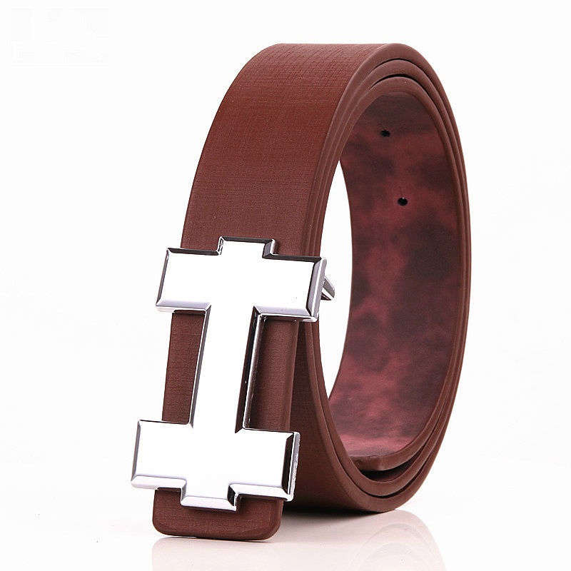 Thắt Lưng Da PU 3.3Cm Thiết Kế Sang Trọng Dành Cho Nam Và Nữ