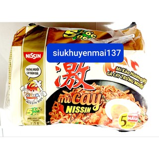 combo 5 mì trứng muối nissin xào khô 71 g gói
