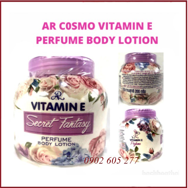 Kem dưỡng thể hương nước hoa AR Vitamin E Perfume Body Lotion Thái Lan