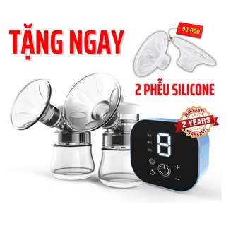 Máy hút sữa điện đôi Electric Breast Pump 3 chế độ 9 cấp hút - Baby Moys