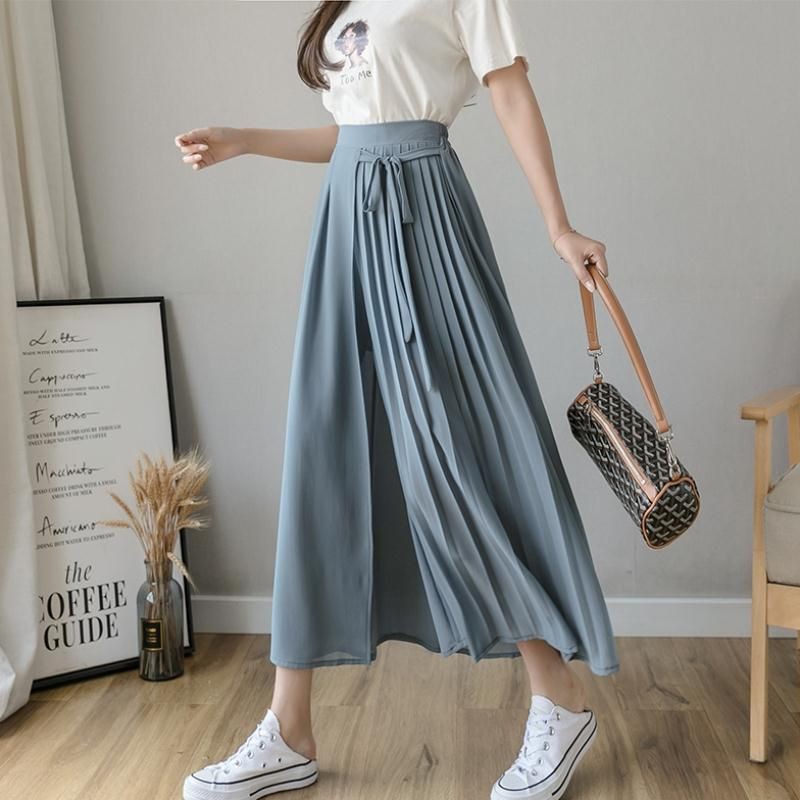 - QUẦN GIẢ VÁY VOAN DẬP LY THẮT NƠ HÀNG QUẢNG CHÂU