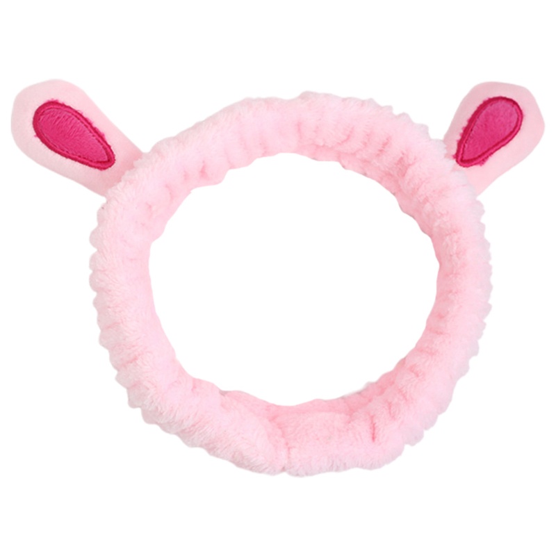 Băng Đô Vải Lông Co Giãn Kiểu Tai Thú Hoạt Hình / Trái Cây Dễ Thương Dùng Khi Rửa Mặt / Trang Điểm