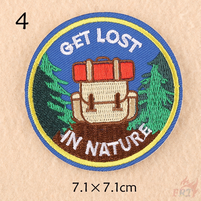 Miếng dán quần áo hình thiên nhiên（☸ Outdoor - Happy Camper Patch ☸ ）