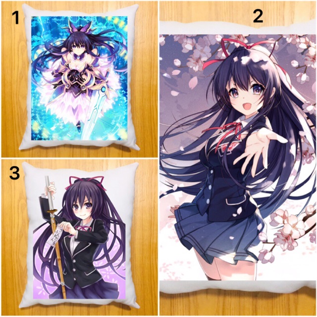 Gối tohka date a live 40x50cm ruột bông hàn quốc