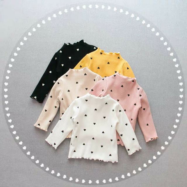 [HOT] COMBO 2 ÁO TĂM TIM SIÊU XINH THU ĐÔNG CHO BÉ 8-18KG