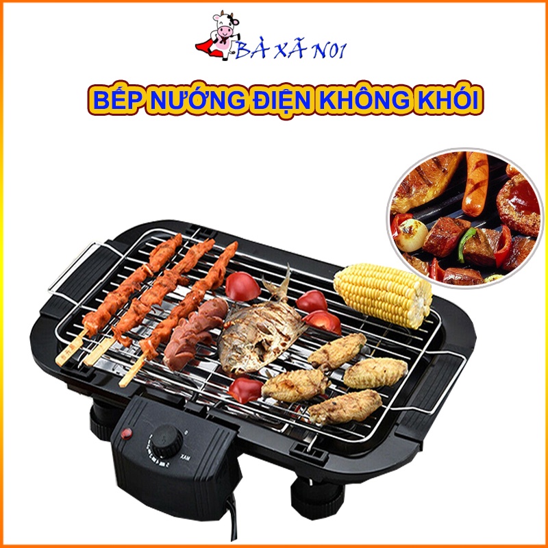 Bếp nướng không khói loại 1 công suất 2000W kích thước 47x30cm tiện lợi dễ chùi rửa