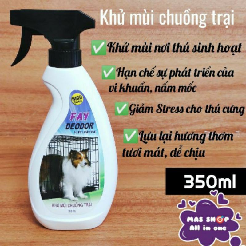 [ Chính hãng ] Bình xịt khử mùi hôi cho chó mèo - Fay 350ml