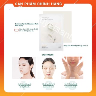 Mặt Nạ Giấy gạo rice Mask Sheet My Real Squeeze Mask 20ml