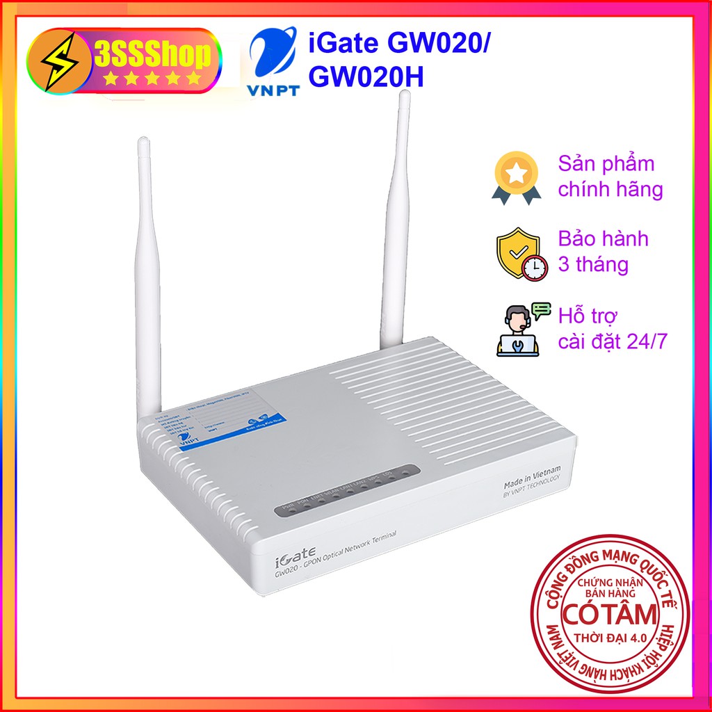 Modem WiFi VNPT iGate GW020 và GW020H hàng chính hãng đã qua sử dụng