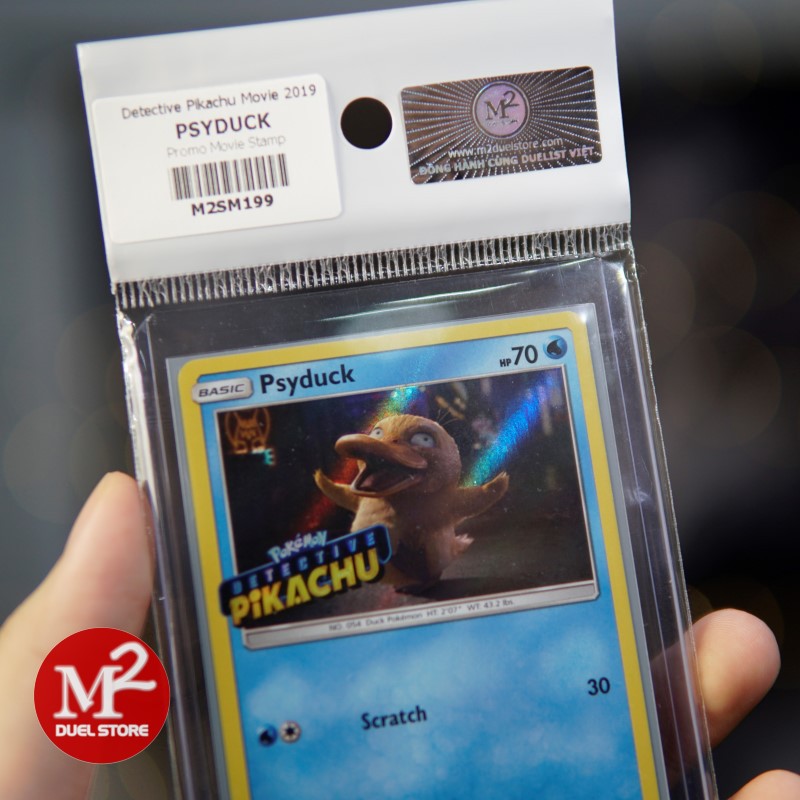 Lá bài Pokemon TCG - PSYDUCK SM199 - Thuộc phim điện ảnh Detective Pikachu - Sword &amp; Shield - Giao hàng như ảnh