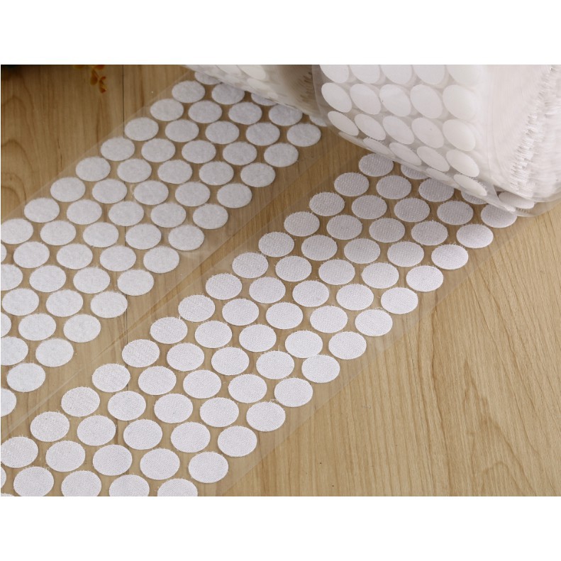 Băng Dính Gai Velcro Tròn, Khóa Nhám Có Sẵn Keo Dán