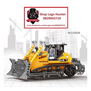 Xingbao Xb 03039 Bulldozer bộ đồ chơi lắp ráp Xe ủi bánh xích 703 chi tiết