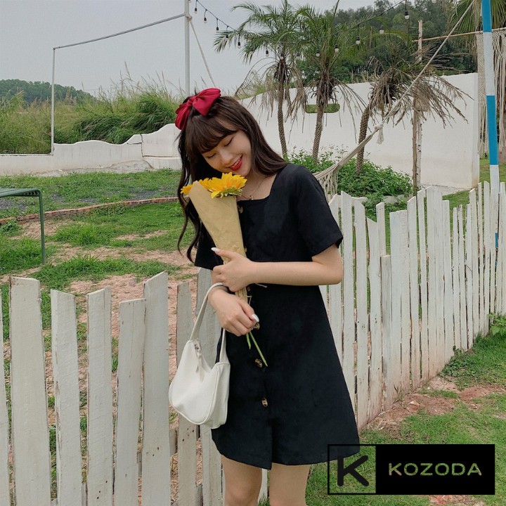Đầm ulzzang Váy Dự Tiệc dạ hội hàng thiết kế dài công chúa có lớp lót vải voan xòe xếp ly đẹp Kozoda M2