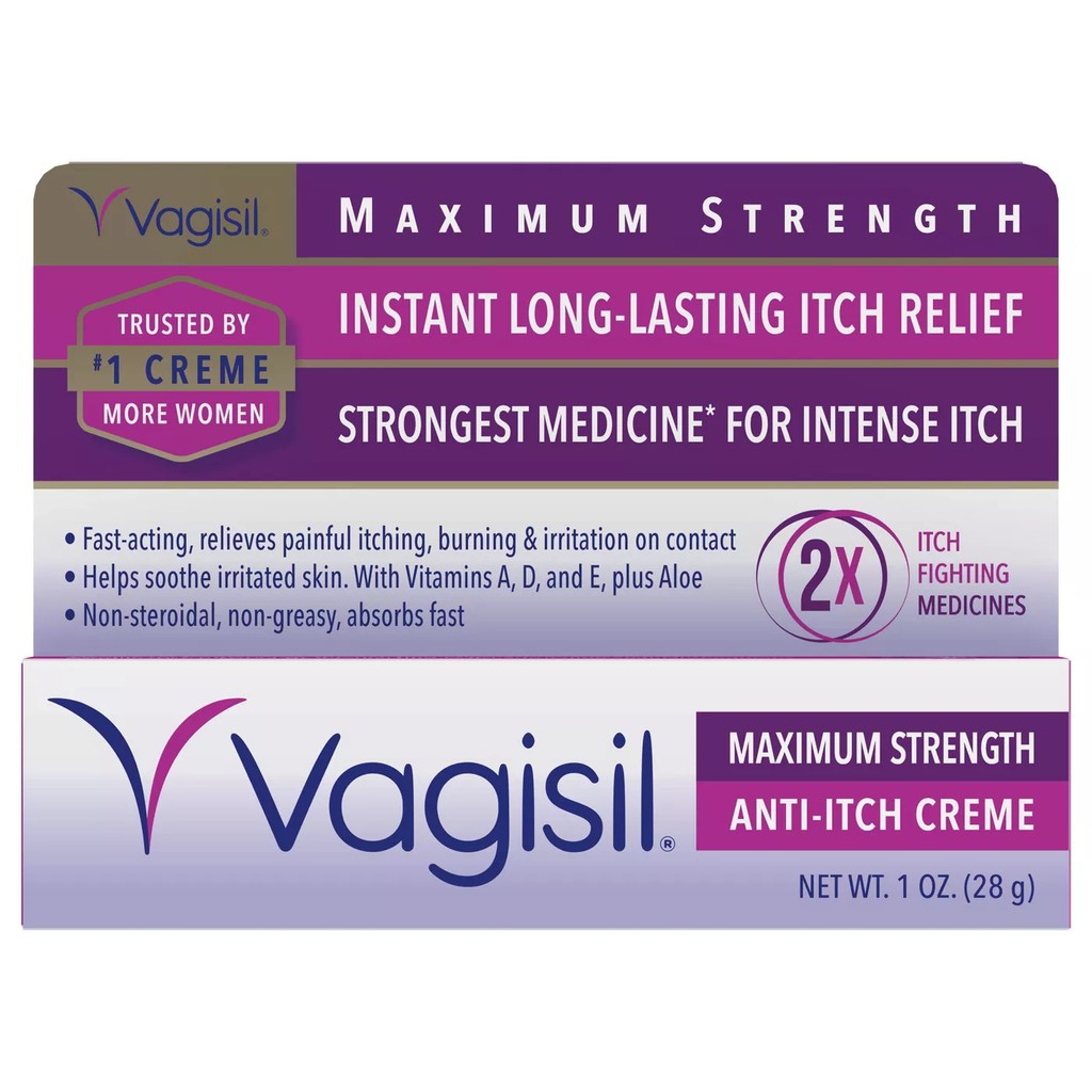 [DATE 9/2023] Kem Vagisil Maximum Strength Sensitive Skin Anti-Itch Crème 28G