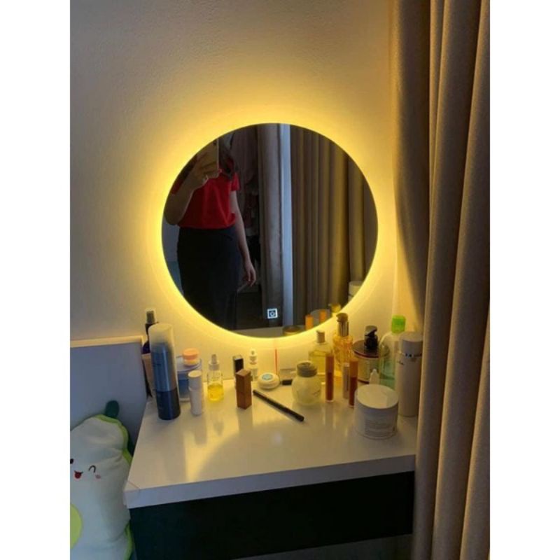Gương tròn LED hắt cảm ứng D40 D50 D60[Giá tại xưởng] SL HOME