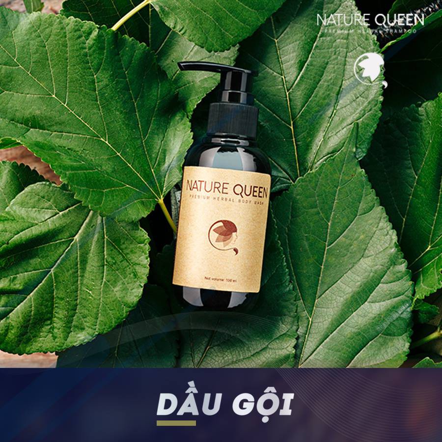 Dầu gội dược liệu Nature Queen - giảm rụng tóc, dưỡng ẩm, ngăn gàu ngứa (100ml) - Sao Thái Dương