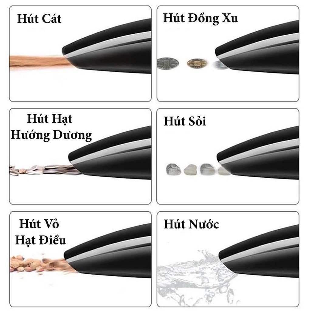 Máy hút bụi có dây cắm tẩu trên xe ô tô
