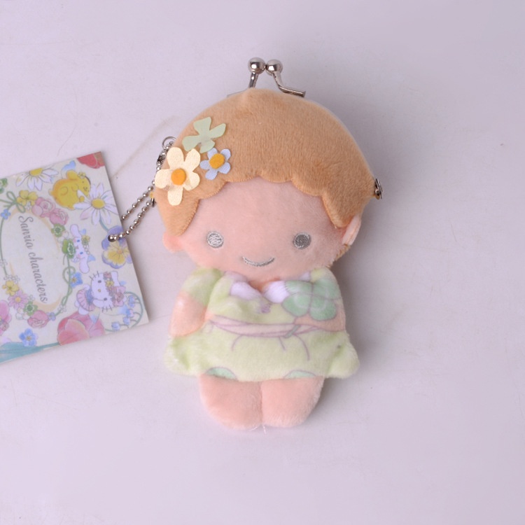 Sanrio 1 Túi Đựng Son Môi / Tiền Xu Hình Búp Bê Nhồi Bông kuromi / Thỏi Son Môi hello kitty cinnamoroll melody Đáng Yêu Dành Cho Bé Gái