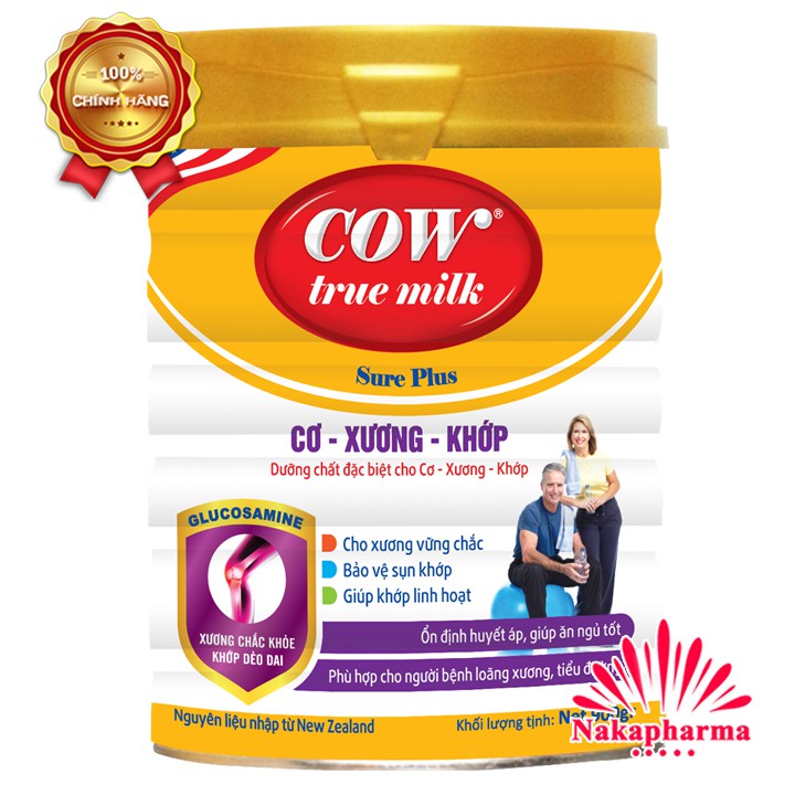 ✅ Sữa Cơ Xương Khớp Cow True Milk Bone & Joint 900g – Khuyên dùng cho người loãng xương, tiểu đường