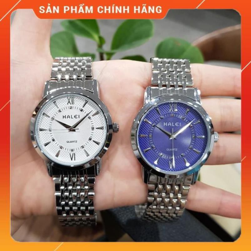 Hot!!! Đồng hồ nam Halei dây thép lụa bạc cao cấp chính hãng TONY WATCH 68 giá re