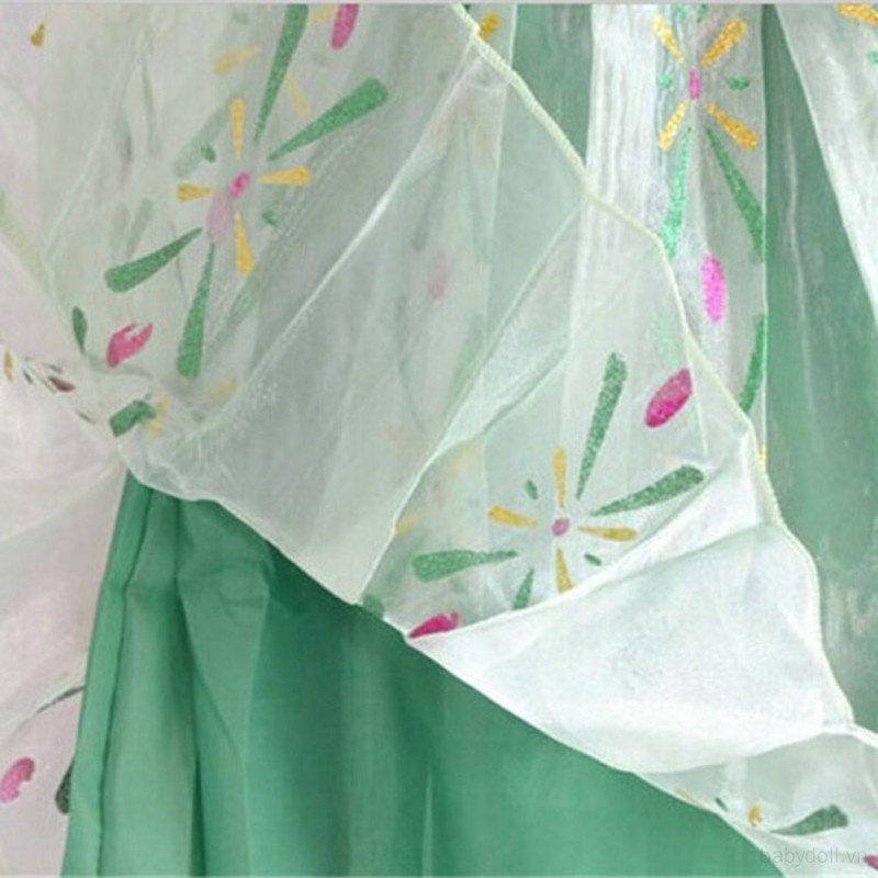 Bộ Đầm Hóa Trang Công Chúa Elsa Anna Dành Cho Bé Gái 2-8 Tuổi