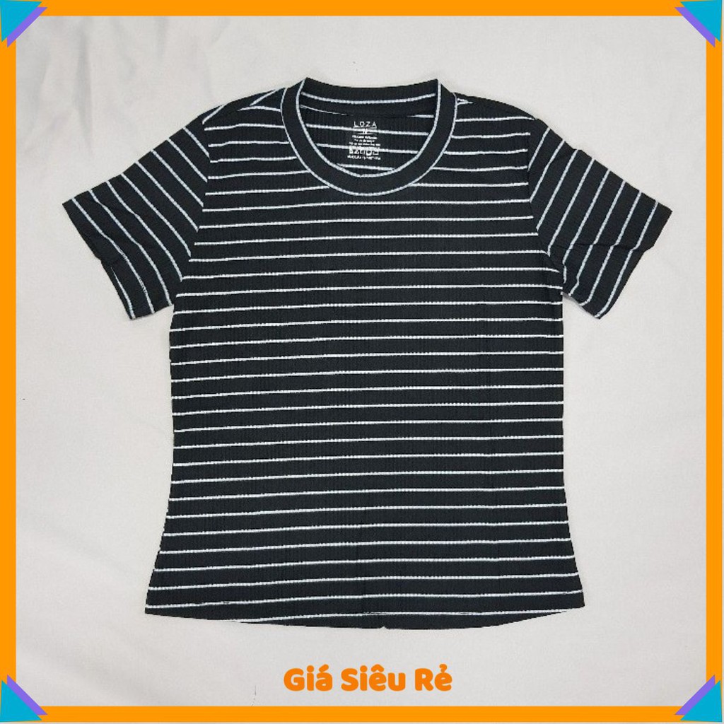 Áo Thun Nữ Đẹp Sọc Ngang Đơn Giản SXA01-024. barca.shop01