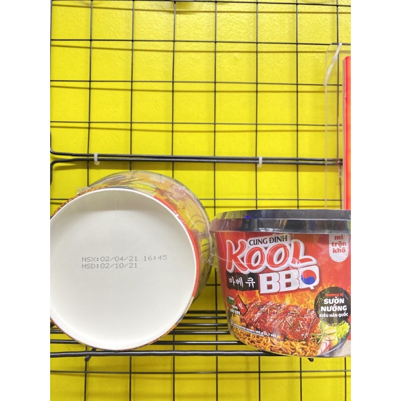 Mì trộn Cung Đình Kool vị sườn nướng BBQ tô 105g