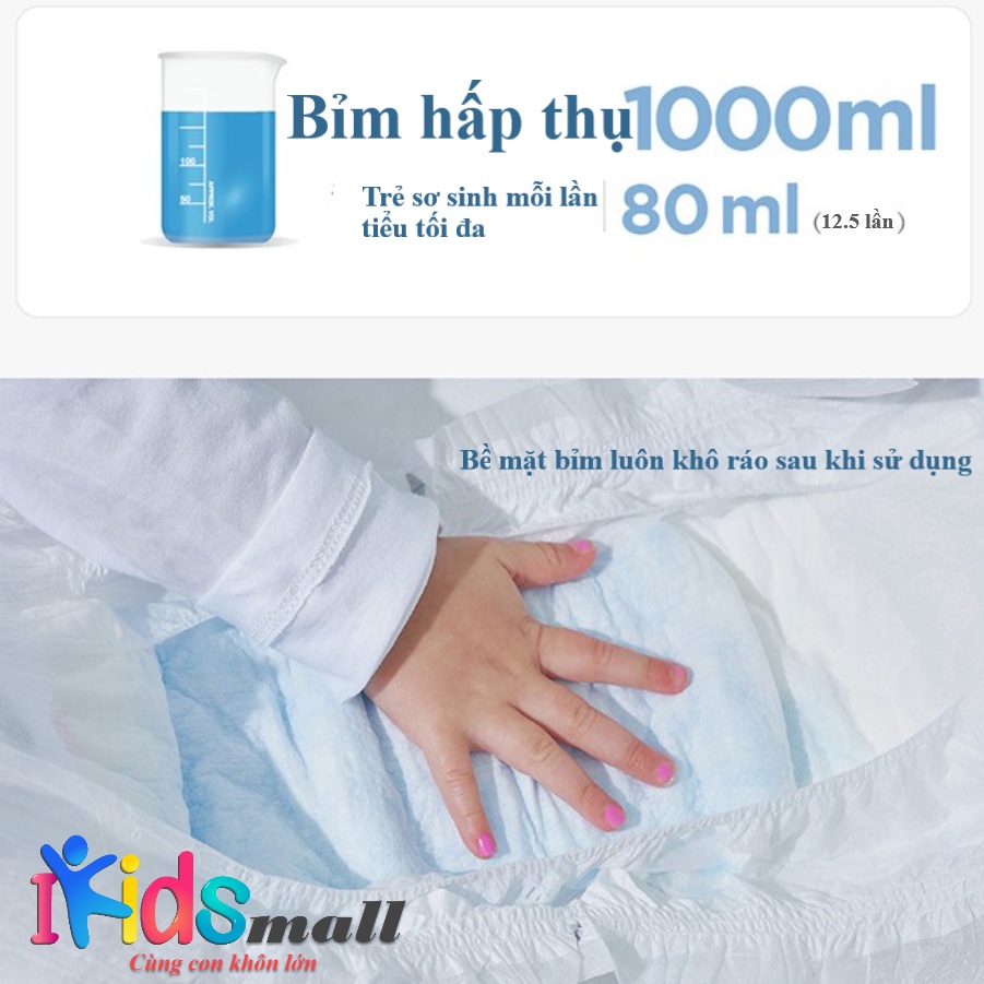 Thùng bỉm KEEP FRIENDS Hàn Quốc đủ size dán/quần S40,M32,L28 miếng