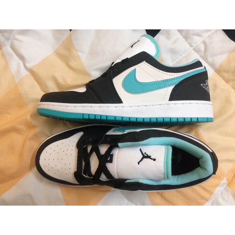 Giày JD1 Xanh Ngọc, Giày Sneakers Jodan 1 xanh Ngọc Cổ Thấp Full Box, Full Bill | BigBuy360 - bigbuy360.vn